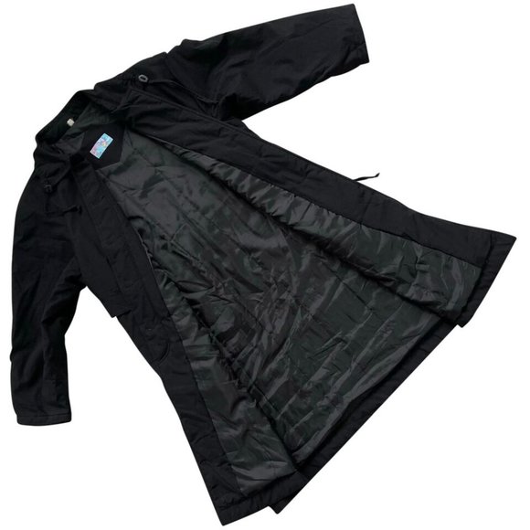 Sundazed (Germany) Drawstring Bermuda Collar Trench Coat Black : L - Picture 2 of 7